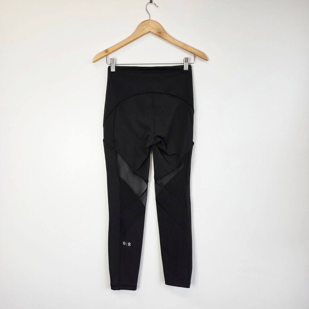 Lululemon x Barry's Stronger as One Tight 25" Black Leggings Size 6 Athleisure